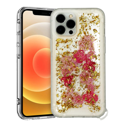 RED FLOWERS GLITZ IP 11 PRO MAX